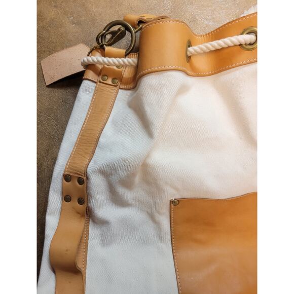 Rare Todd Snyder x Superior Labor Canvas Bucket Duffle Leather Bottom 22" Japan - Picture 7 of 16